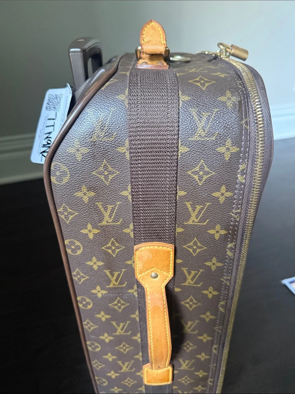 Louis Vuitton Monogram Rolling Travel Bag in Brown
